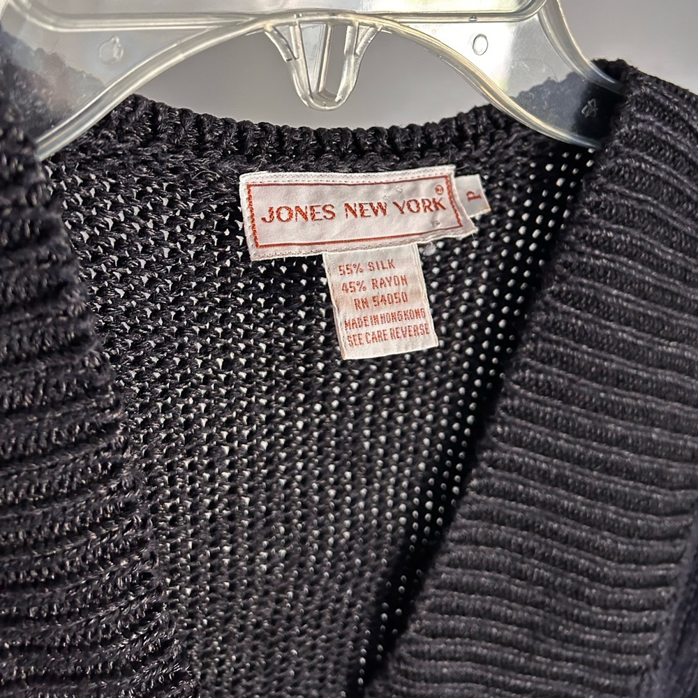 Vintage Jones New York Silk & Rayon Sweater Vest